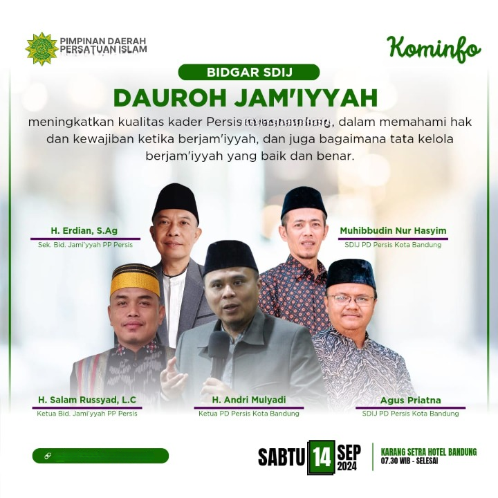 Dauroh Jamiyyah SDIJ PD PERSIS Kabupaten Tulungagung
